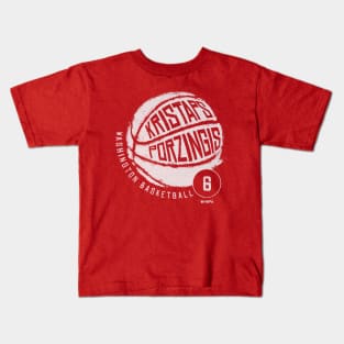 Kristaps Porzingis Washington Basketball Kids T-Shirt